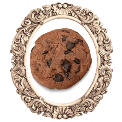Framed Images of Double Chocolate Cookies - Extra Gooey and Decadent