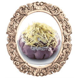 Framed Images of Ube Cheese Ensaymada - Fluffy, Ube-Infused Rolls with Melty Cheese