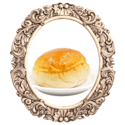 Framed Images of Baked Taiwanese Pork Buns - Savory and Flavorful Delights