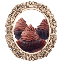 Framed Images of Chocolate Cupcakes - Rich and Decadent Treats