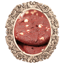 Framed Images of Red Velvet Crinkles - Rich, Chewy, and Vibrant Treats