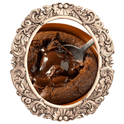 Framed Images of Chocolate Molten Lava Cake - Gooey and Irresistible Delight