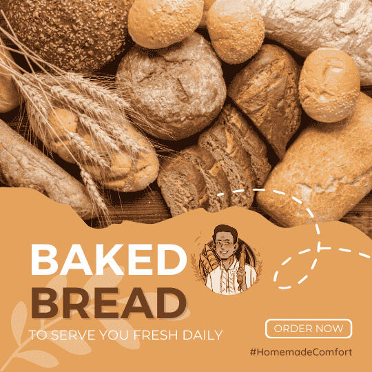 Promotional Ad Image - Featuring Our Delicious Breads and Treats